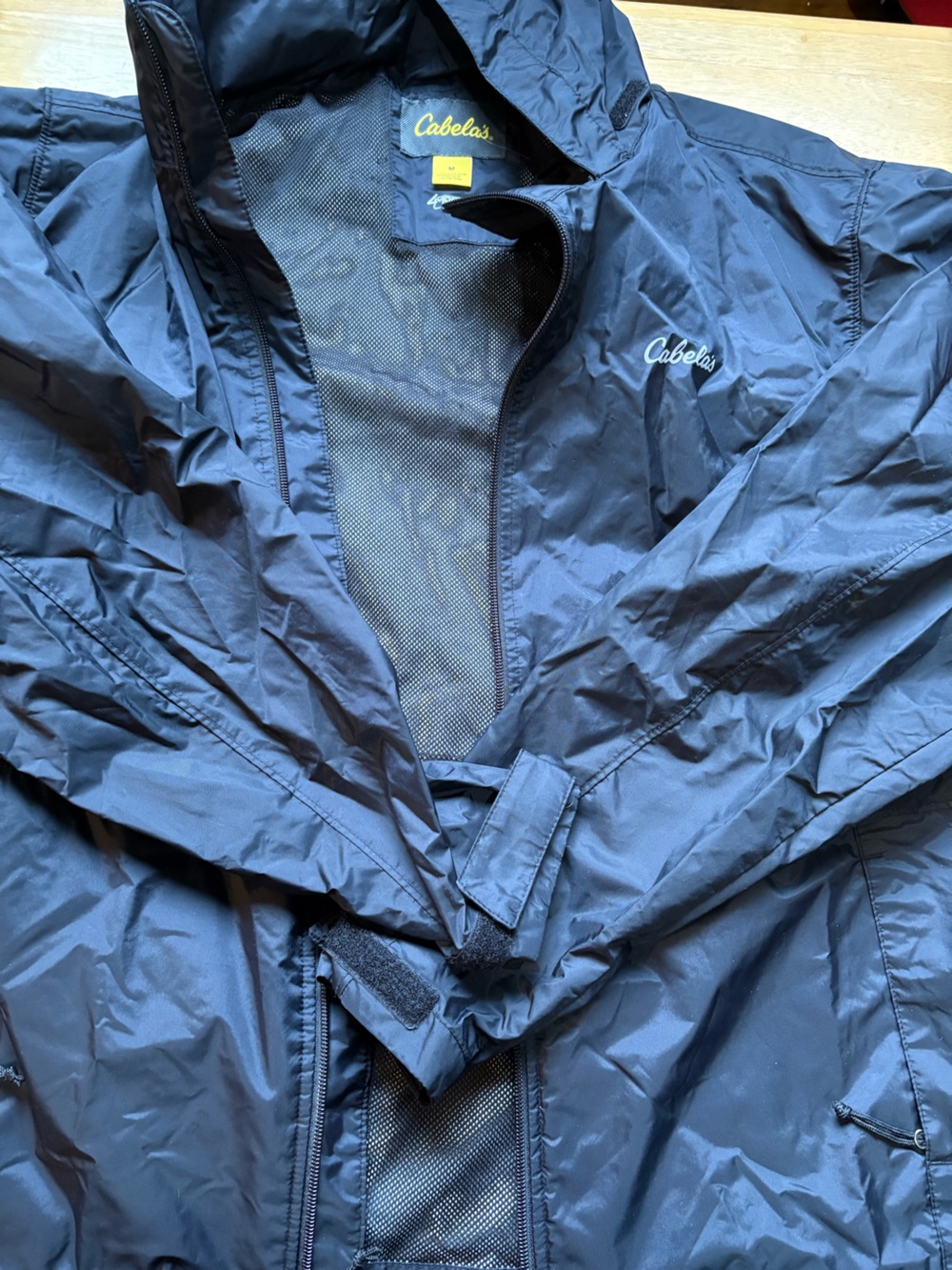 Cabela's Men's Navy Blue Bomber-Style Windbreaker Jacket